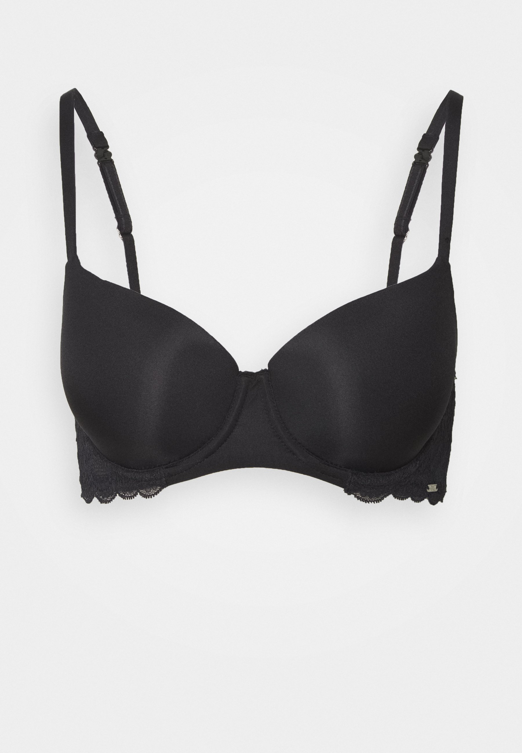 Hunkemöller ANGIE Bøyle BH black Zalando.no Hunkemöller SATIN FLEECE - Bøyle-BH - black