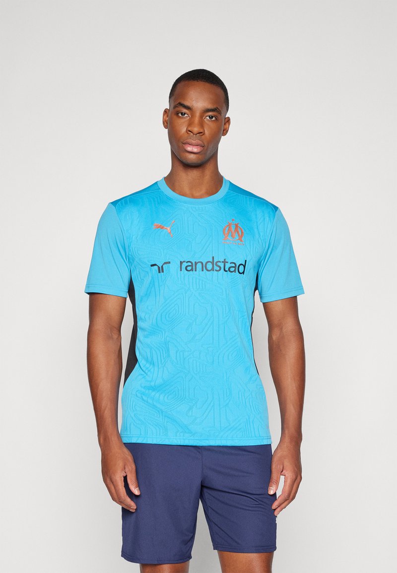 Puma - OM TRAINING - Maillot de foot - bleu azur/copper, Agrandir