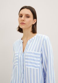 TOM TAILOR Blouse - dreamy blue offwhite stripe