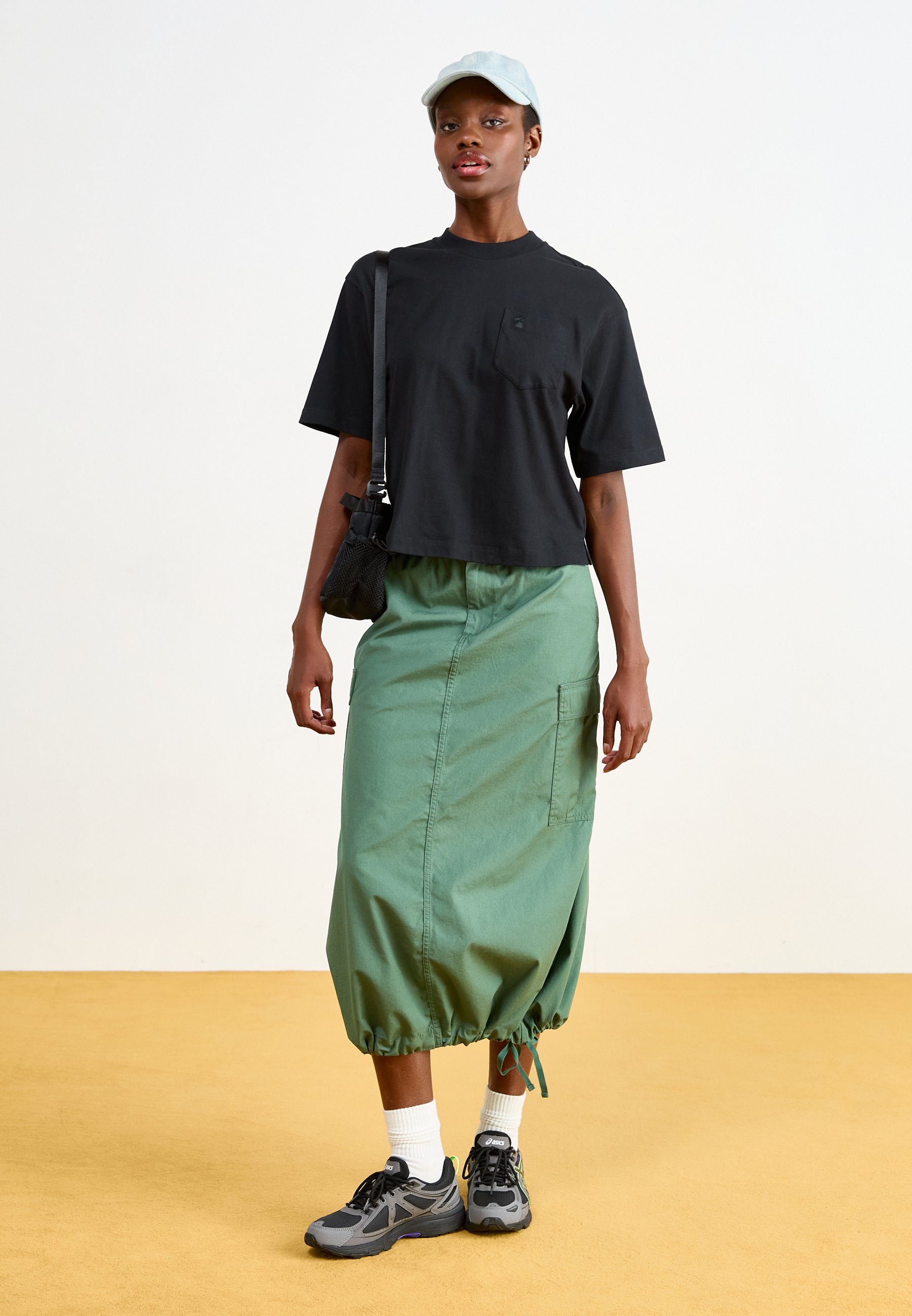 Carhartt WIP CARGO SKIRT - A-lijnrok - duck green rinsed