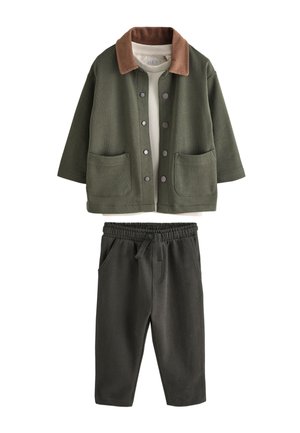 Next JOGGERS 3 PIECE SET - T-shirt basique - green