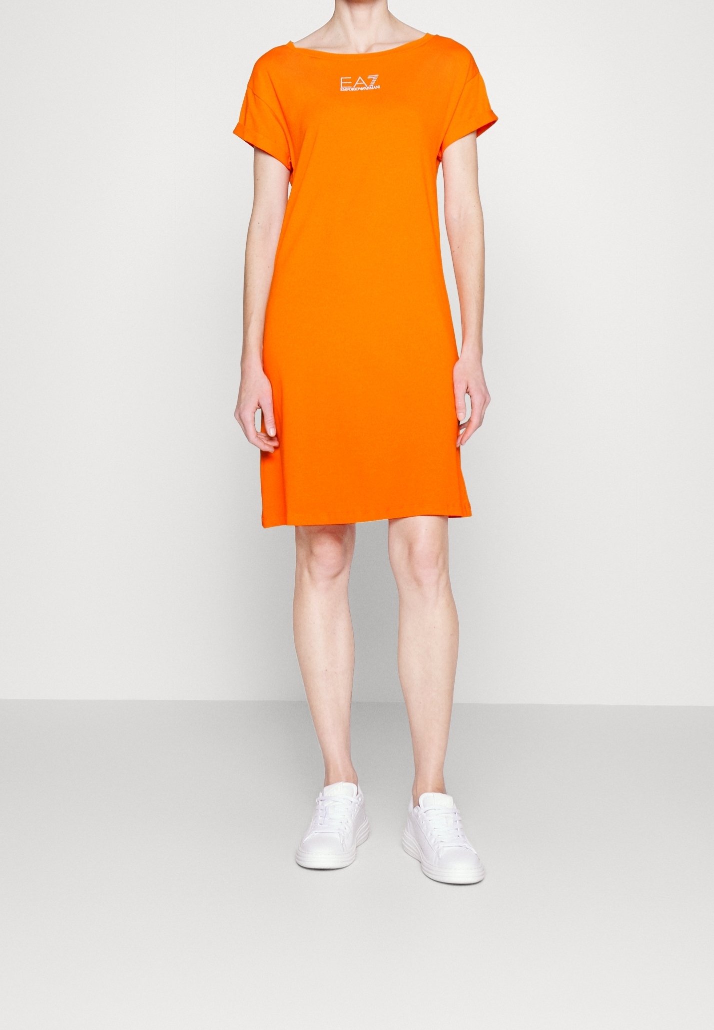 EA7 Emporio Armani Jersey dress - orange - (Pre-owned) - Zalando.ie