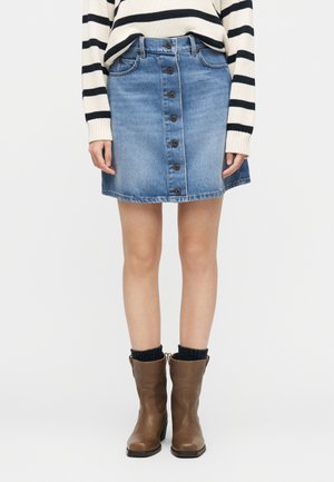 NATALE - Τζιν φούστα - blu