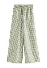 Next - PULL ON GINGHAM - Nohavice - green Miniatúrny obrázok 1