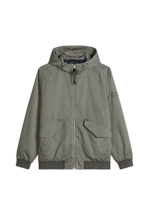 Marc O'Polo, MARC O'POLO KAPUZEN-TWILLJACKE MIT LEICHTER WATTIERUNG   - Übergangsjacke - graphite dust