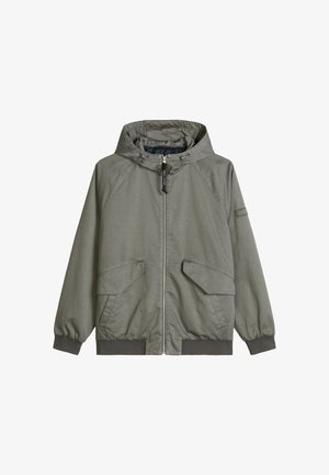 Marc O'Polo, MARC O'POLO KAPUZEN-TWILLJACKE MIT LEICHTER WATTIERUNG - Übergangsjacke - graphite dust