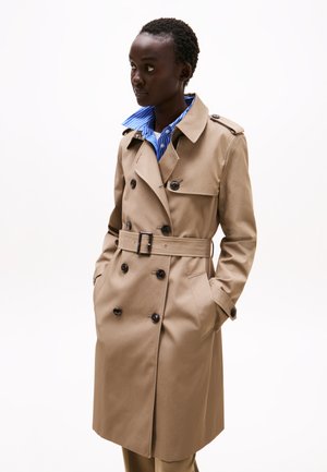 SLIM FIT - Trenchcoat - tundra brown
