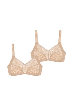 2-PACK  - Bøjle-bh - smooth beige