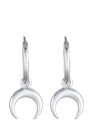 HOOPS PENDANT HALF MOON - Korvakorut - silberfarben