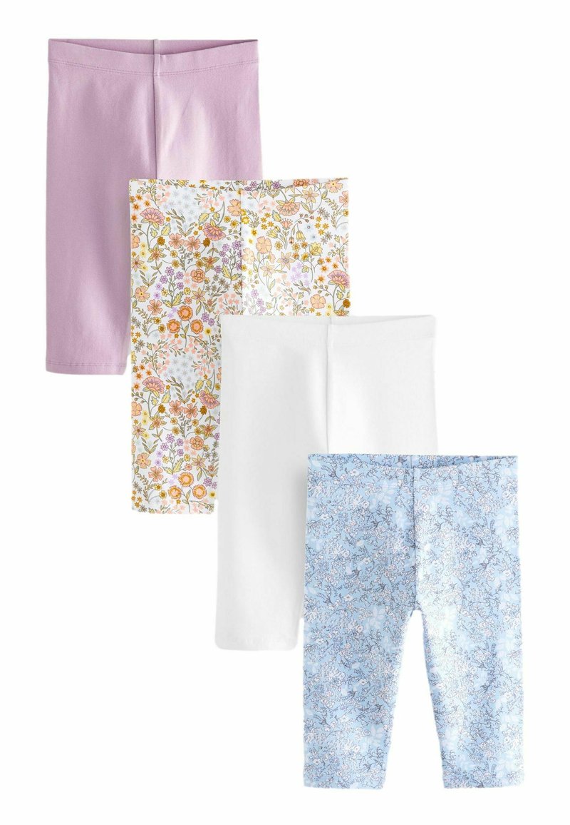 Next CROPPED 4 PACK STANDARD - Legingi — bikses - pink blue pretty ditsy floral print