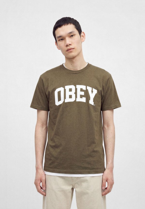 COLLEGIATE - Tricou cu imprimeu - olive