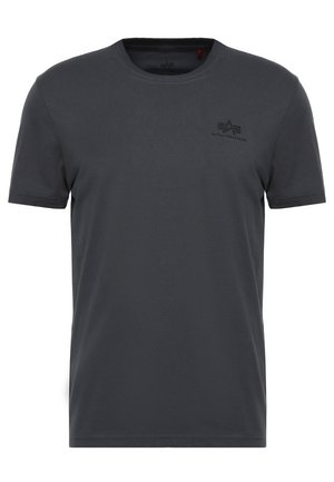 Alpha Industries SMALL LOGO - Print T-shirt - grey/black