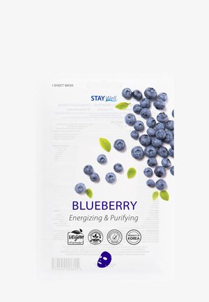 STAY WELL VEGAN SHEET MASK - Gesichtsmaske - blueberry