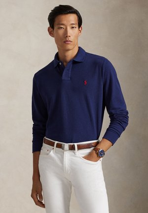 Polo Ralph Lauren, CUSTOM SLIM FIT MESH POLO SHIRT - Polokošeľa - newport navy