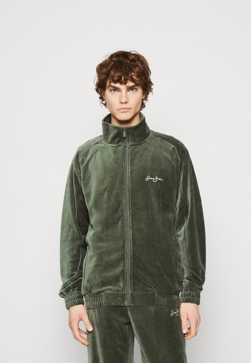 Sean John SCRIPT LOGO ESSENTIAL TRACKJACKET - Veste de survêtement - olive