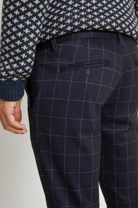 Only & Sons - ONSMARK PANT CHECK - Tygbyxor - dark navy - 6