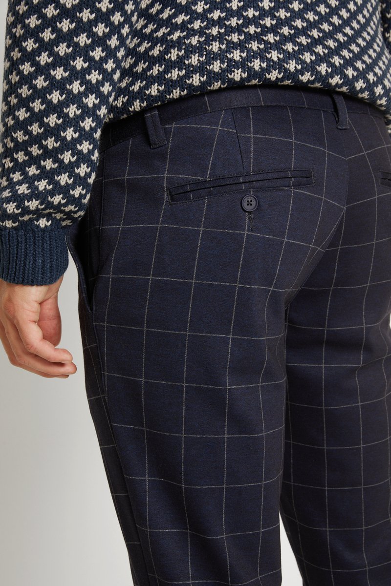 Herren Chinos | Only & Sons ONSMARK PANT CHECK Stoffhose dark navy/dunkelblau - TF90668 Herren Chinos | Only & Sons ONSMARK PANT CHECK Stoffhose dark navy/dunkelblau - TF90668