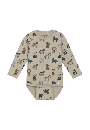 Minymo LONG SLEEVES ALL OVER  - Body - oxford tan