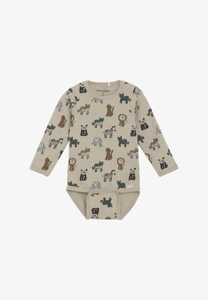 Minymo LONG SLEEVES ALL OVER - Body - oxford tan