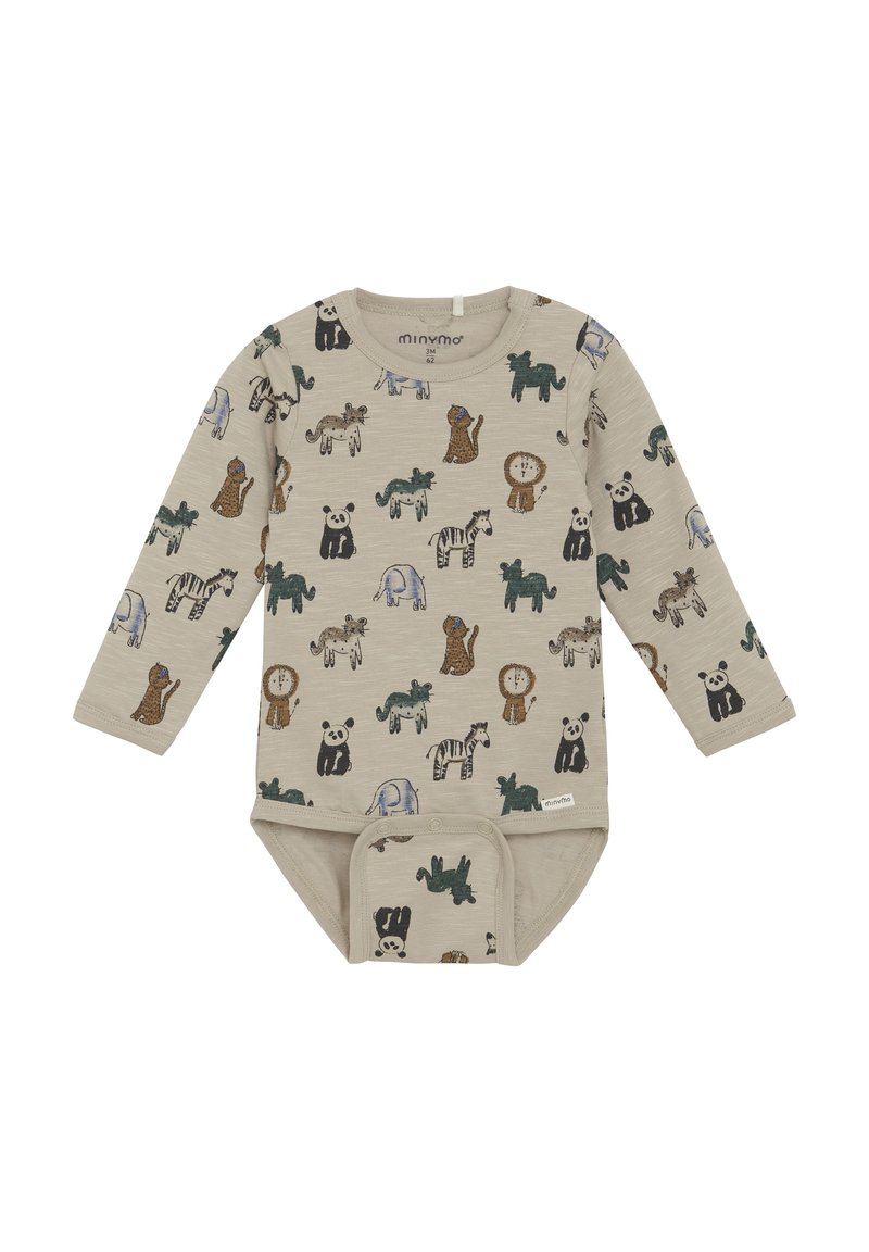 Minymo LONG SLEEVES ALL OVER  - Body - oxford tan