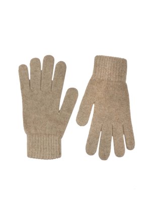 Fingerhandschuh - beigemeliert