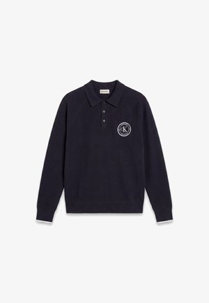 Calvin Klein Jeans, VARSITY LOGO POLO - Polo - dark sapphire