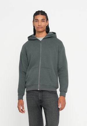 BOXY - Felpa con zip - dark grey