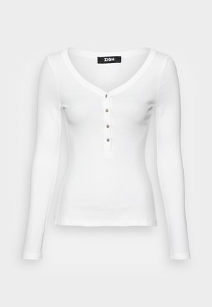 Top s dlouhým rukávem - white