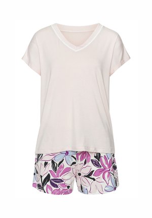 SET - Pyjama set - rosa geblümt