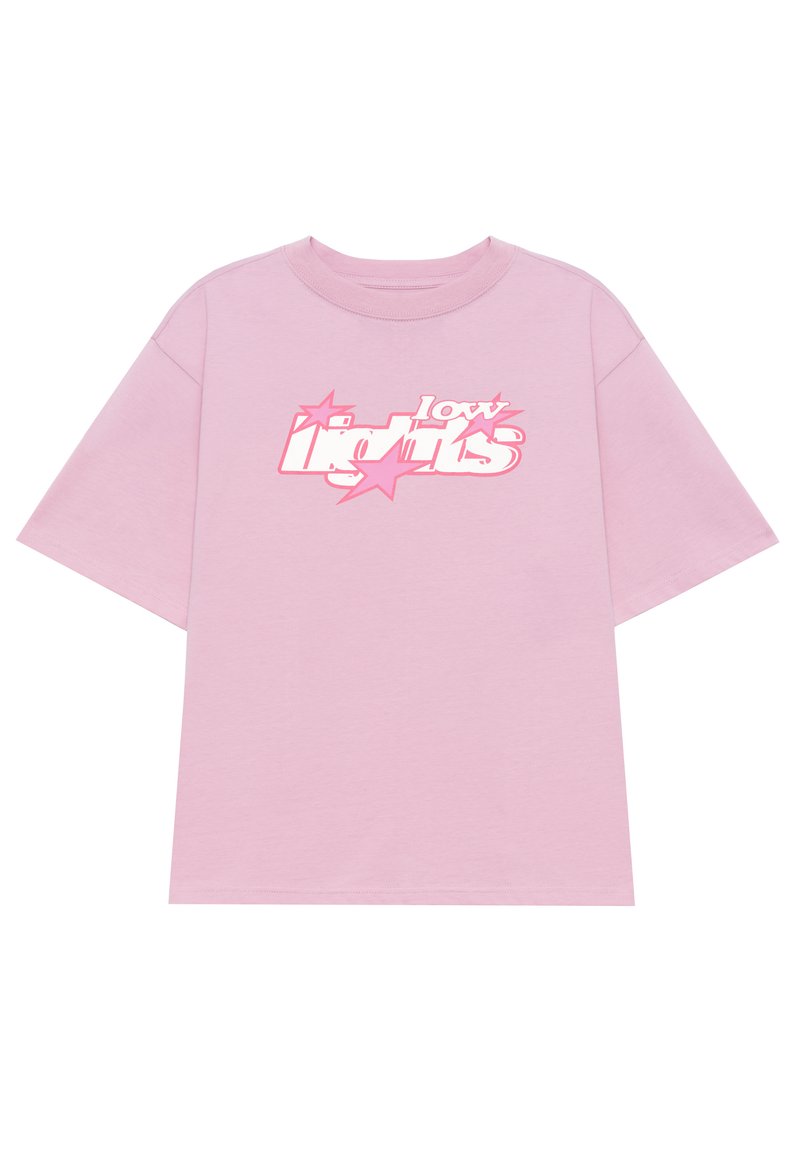 LOW LIGHTS STUDIOS® T-shirt print donkerroze