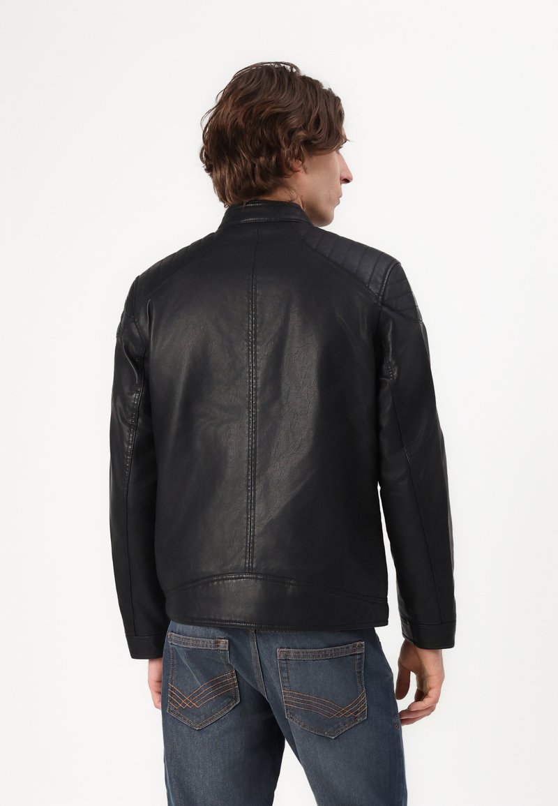 Jack & Jones Giacca In Ecopelle Uomo | Con Zip, Collo Coreano E Tasche Laterali | Stile Moderno E Confortevole - Foto 7