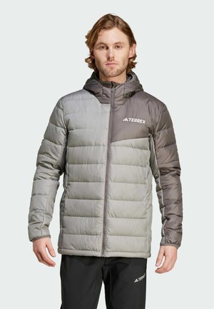 MULTI LIGHT DOWN HOODED - Daunenjacke - charcoal solid grey   charcoal
