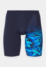 Speedo Damen Hyperboom Badehose - True Navy/Blue Flame Medaillon Design XL