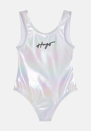 SWIMMING COSTUME - Swimsuit - lame silver