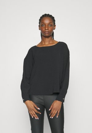 Vero Moda Petite VMINGE O NECK - Μπλούζα - black