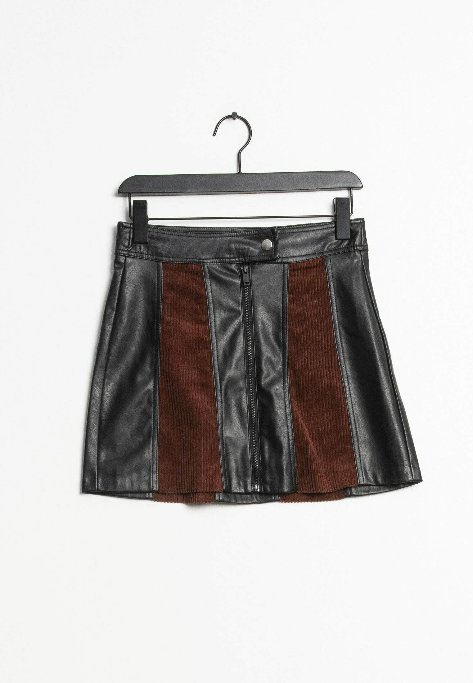 Bershka Gonna di pelle - black/nero - Zalando.it