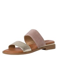 Tamaris Mules - taupe comb