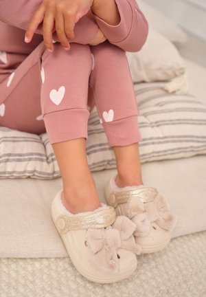Next, REGULAR FIT - FAUX FUR LINED CLOG SLIPPERS . - Chaussons - bone