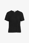 VIPLISA O-NECK S/S TOP - NOOS - Pluus - black beauty