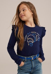 WE Fashion Top dugih rukava - blue