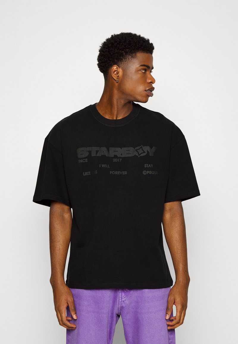 PEQUS STARBOY LOGO UNISEX Print Tshirt black Zalando.ie