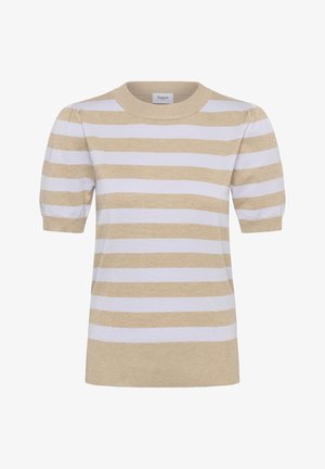 Saint Tropez, MILASZ SHORT SLEEVE BLOCK STRIPE - T-shirts print - lilac savannah block stripe