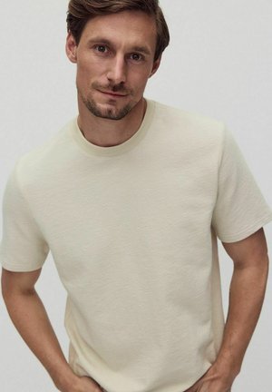 JEFF STRUCTURE - T-shirt - bas - light beige