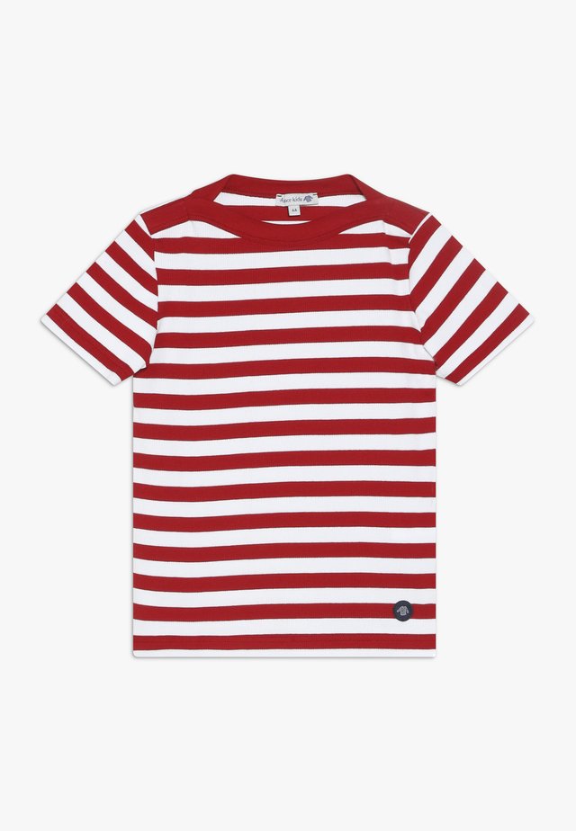 MARINIÈRE CARANTEC KIDS - T-shirt print - braise/blanc