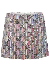 Pieces PCNAINA SHORT SEQUINS SKIRT  - Mini skirt - cloud dancer