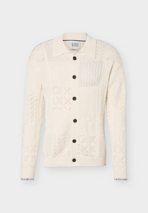 Scotch & Soda, MULTI STITCH CARDIGAN - Ζακέτα - eggnog