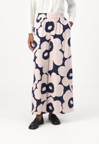 Marimekko ERANTO UNIKKO - Tygbyxor - light pink, dark navy