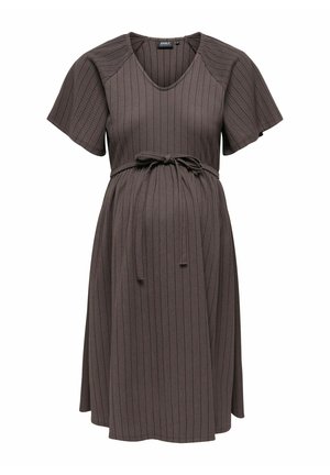OLMPETRIS KURZES - Jersey dress - chocolate brown
