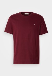 SMOOTH SOLID TEE - Navadna majica - deep rouge