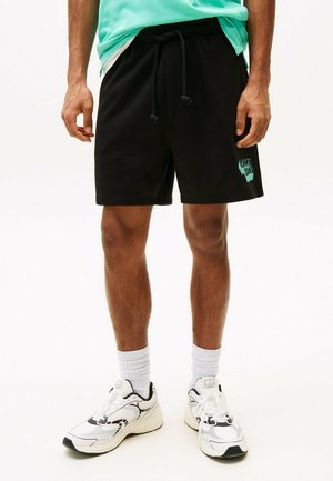Tommy Jeans STACK LOGO RELAXED - Pantaloni sportivi - black